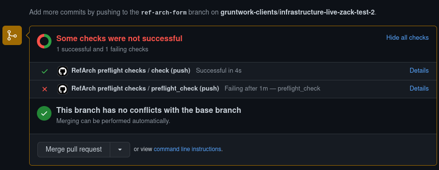 Gruntwork Preflight Checks on GitHub