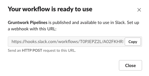 Slack workflow add step